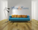 Always & Forever Quotes Wall Decal Love Quote Vinyl Art Stickers